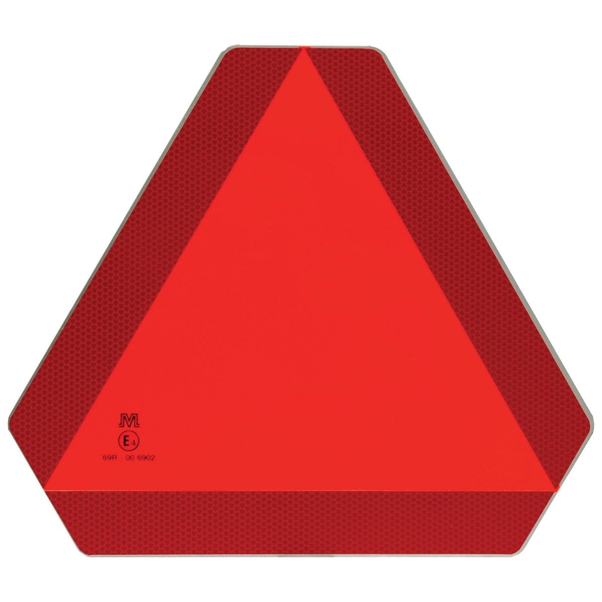 The Sparex Warning Triangle (Sparex Part No. S.56459) is a reflective orange and red triangular sign made of durable aluminium, designed to indicate slow-moving vehicles.