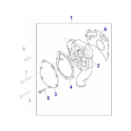 Water Pump - 4226913M91 - Massey Tractor Parts