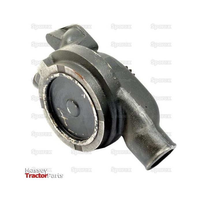 Here’s an image of the Sparex Water Pump Assembly (Sparex Part No. S.43549), a cylindrical automotive or machinery component featuring a hose connection and an impeller.