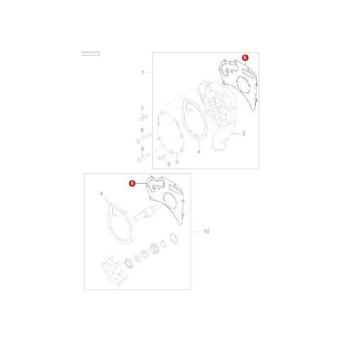 Water Pump Gasket - 4224960M1 - Massey Tractor Parts