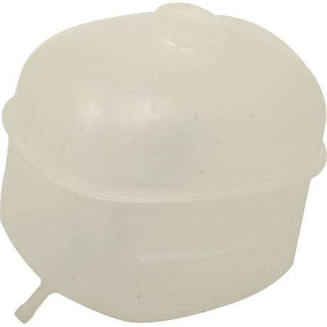 The Water Tank, Sparex Part No.S.68839 by Sparex, is made of a translucent, frosted plastic material and features a cylindrical spout at the bottom with a rounded lid on top, making it ideal for use with Case IH equipment.