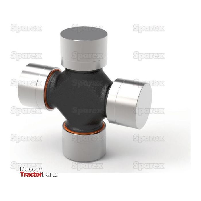 Image of a Weasler Universal Joint - 27 x 74.5mm (Heavy Duty), Sparex Part No.S.115442, designed with four cylindrical ends connected by a central crosspiece. The background features the Sparex watermark.