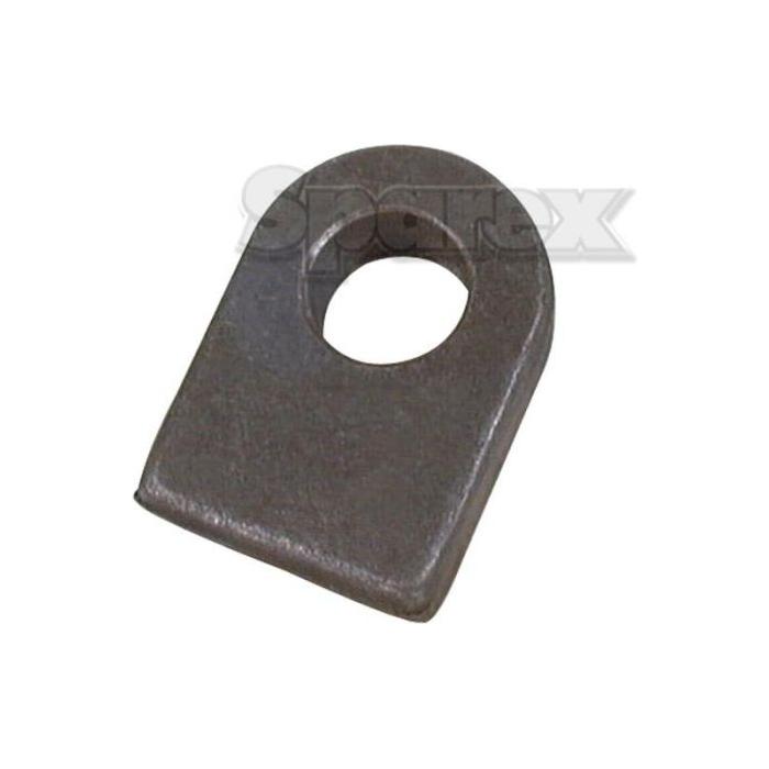 The Sparex Weld On Gate Eye - Flat, Hole Ø22mm (7/8'') | Sparex Part No.S.55507 is a rectangular metal bracket featuring a central circular hole with a diameter of 22mm. Specifically designed for fastening or securing applications, this durable and versatile component is ideal for various uses.