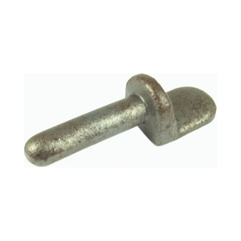 A Weld on Gudgeon Pin by Sparex, Ø5/8'' (16mm) | Part No. S.55375, featuring a round head and a flat rectangular base, is perfect for applications like a trailer gudgeon pin.