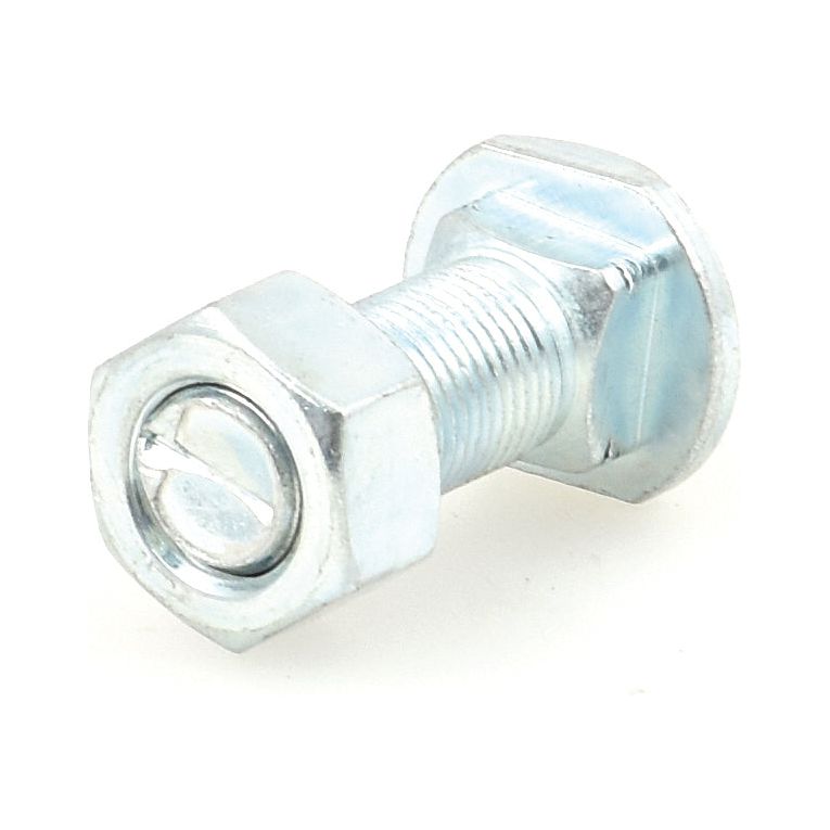Close-up of the Sparex Wheel Bolt M16 (Sparex Part No. S.58921) showcasing its hexagonal head and threaded shaft, with a slotted drive on the end. The background is plain white.