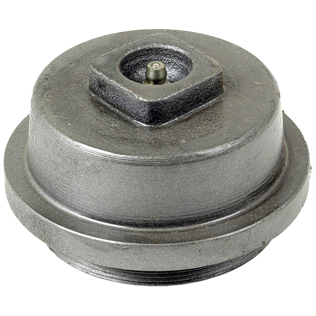 A circular metal Hub Cap with a hexagonal socket for a wrench, similar in design to Massey Ferguson hub caps, is available under Sparex Part No. S.40247 from the brand Sparex.