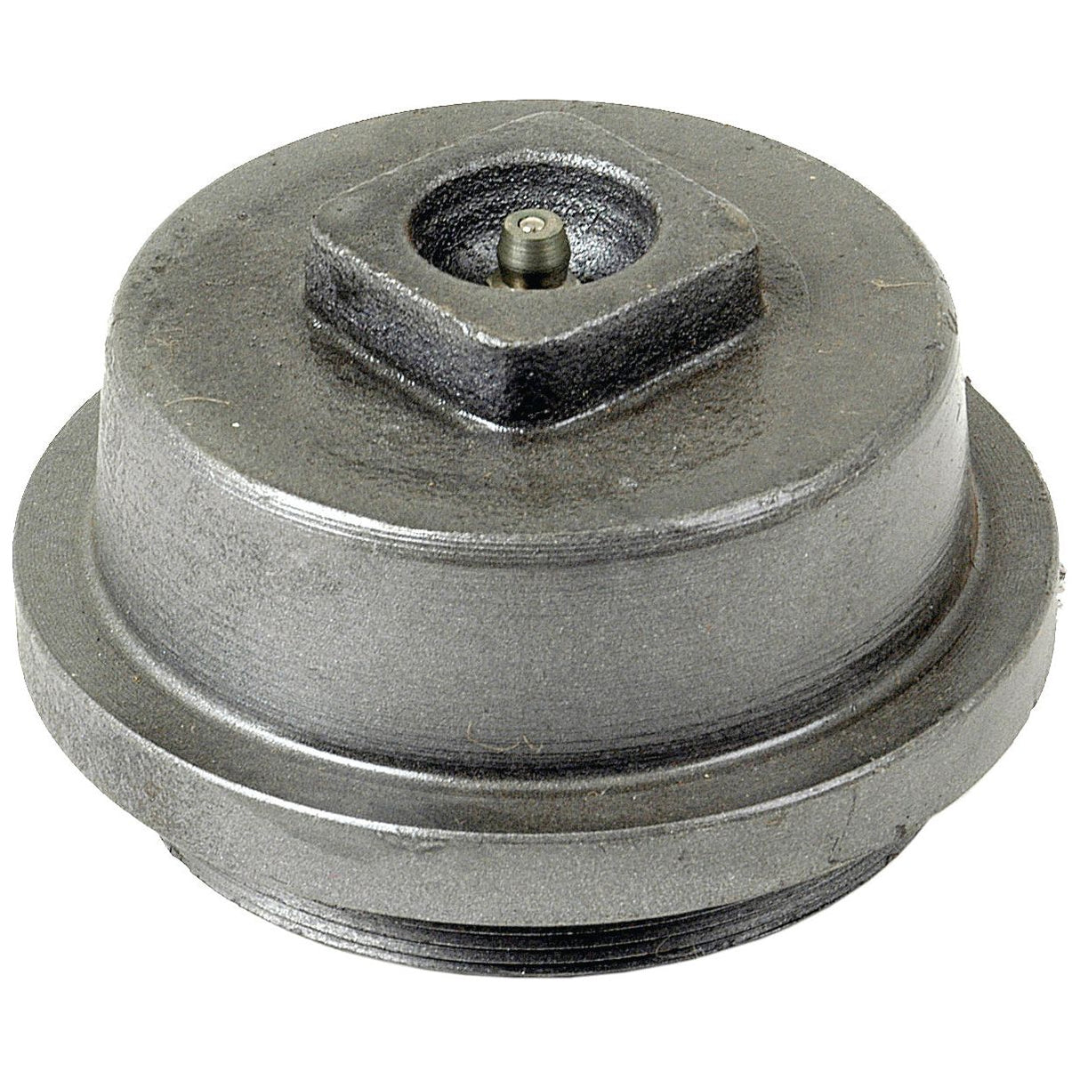 A circular metal Hub Cap with a hexagonal socket for a wrench, similar in design to Massey Ferguson hub caps, is available under Sparex Part No. S.40247 from the brand Sparex.