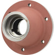A close-up view of the Sparex Wheel Hub (Sparex Part No. S.57473) with a flange, multiple bolt holes, and a central threaded hole.