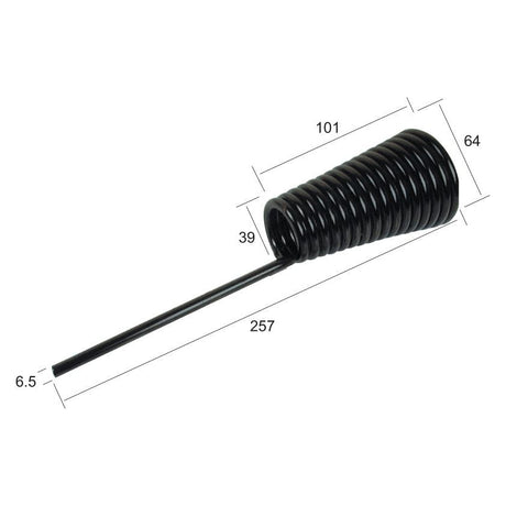 Wheel Rake Tines Replacement - - -  Length:257mm, Width:64mm,⌀6.5mm - Replacement for Bamford
 - S.78052 - Massey Tractor Parts