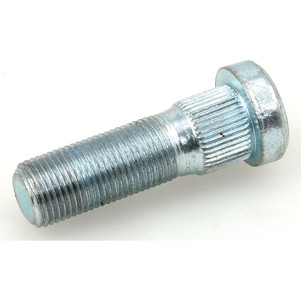 Close-up of the Sparex Wheel Stud 5/8'' x 2'' (UNF) Grip Ø: 5/8'', featuring a threaded body, smooth head, and knurled collar, perfect for replacing your Case IH wheel stud.