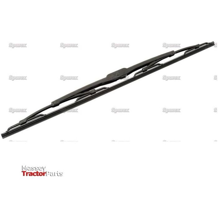 Close-up image of a heavy-duty 24'' wiper blade (600mm) on a white background, featuring the Sparex logo and Massey Tractor Parts branding. The product is listed as Wiper Blade (Heavy Duty) - 24'' | Sparex Part No.S.24765.