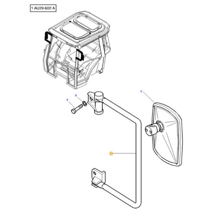 Massey Ferguson - Left Hand Mirror Arm - ACP0515010 - Farming Parts