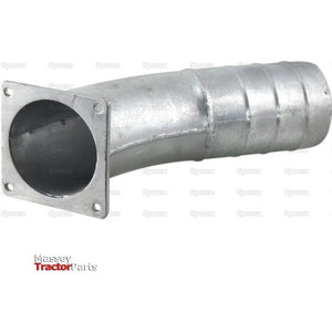 45Â° Pipe with Flange and Hose End 6'' (150mm) x (150mm) (Galvanised) - S.136707 - Farming Parts