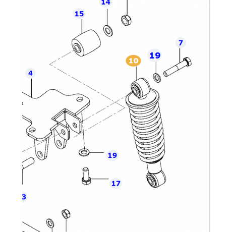 Valtra - Damper - ACW2835330 - Farming Parts