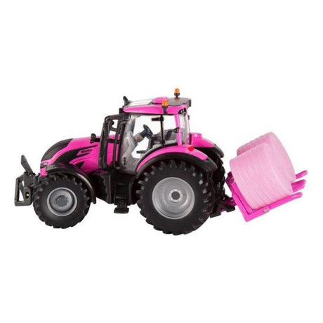 Valtra - Toy Tractor T254 Pink + Hay Bales - V42801960 - Farming Parts