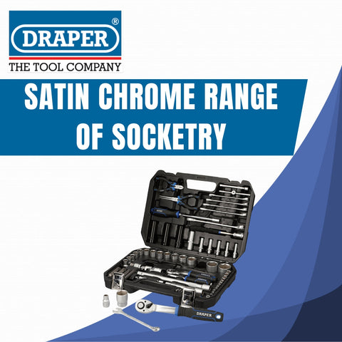 Draper Satin Chrome Range Of Socketry