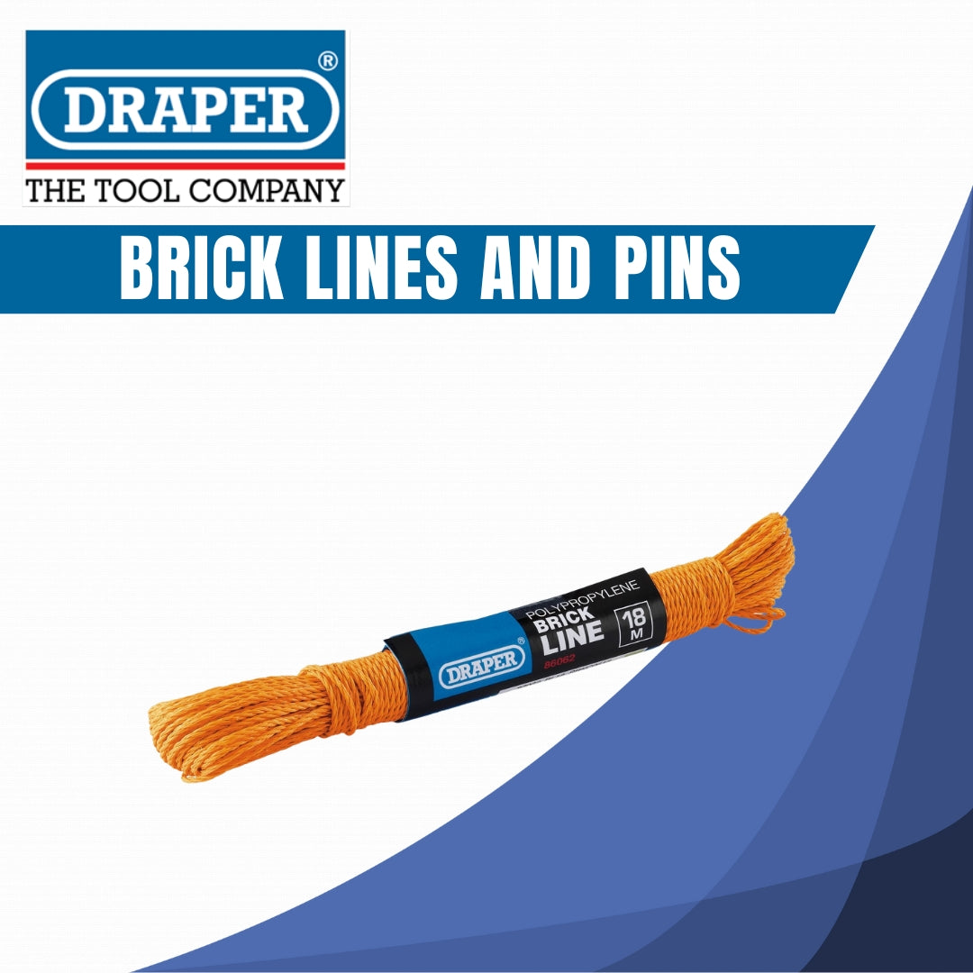 Draper Brick Lines & Pins Tools - Precision Building Essentials ...