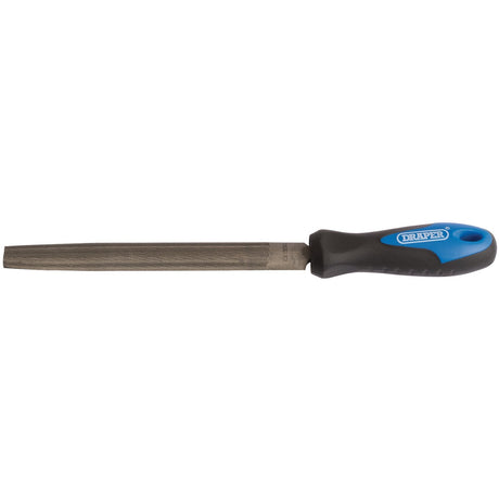 Draper Soft Grip Engineer's Half Round File And Handle, 150mm - 8106B - Farming Parts