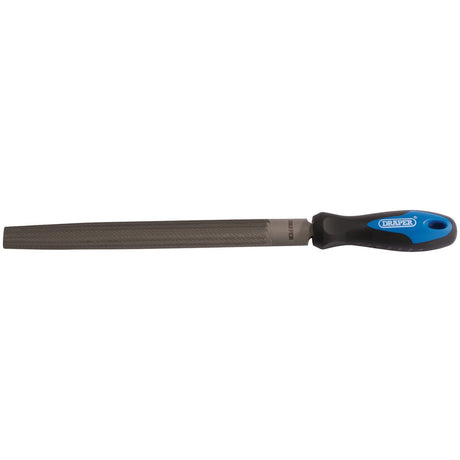 Draper Soft Grip Engineer's Half Round File And Handle, 250mm - 8106B - Farming Parts