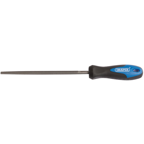 Draper Soft Grip Engineer's Round File And Handle, 150mm - 8106B - Farming Parts