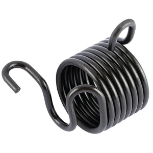 The Draper Chisel Retaining Spring For Air Hammers - YDAT-AHK-12 is a coiled metal spring with hooks on both ends, display packed for convenience.