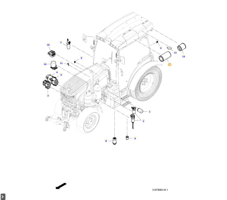 AGCO Cab Air Filter OEM Replacement Part | AG-V220PB2558222