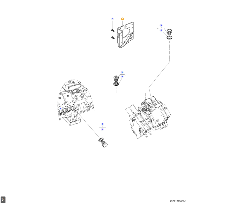 AGCO Bracket Heavy-Duty OEM Mounting Component for Equipment | AG-4359900M3