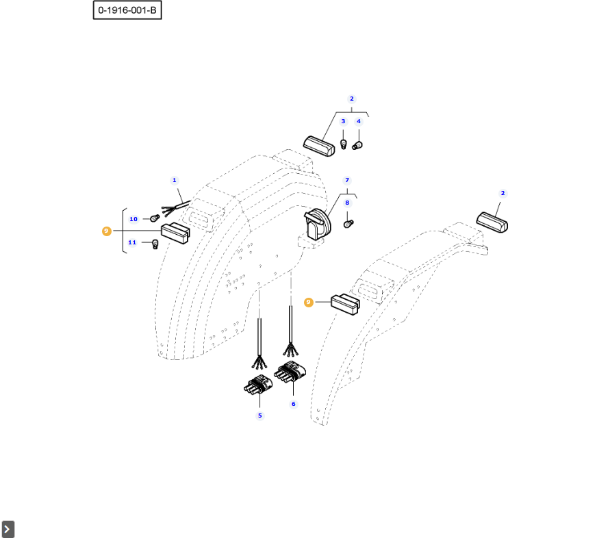 AGCO | Right Hand Light | AG-0019490U91