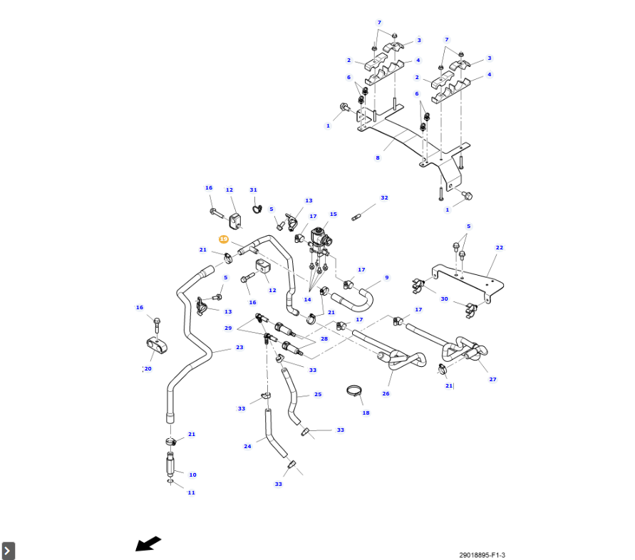 AGCO | Water Pipe | AG-Acx233852A