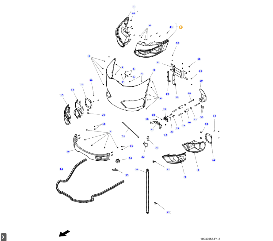 AGCO | Trim Panel, Left Hand | AG-Acw345164A