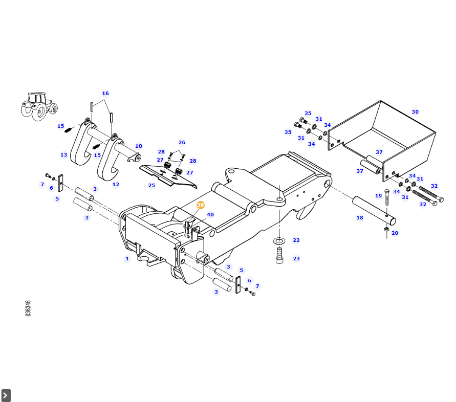 AGCO | Securing Plate | AG-718500160410