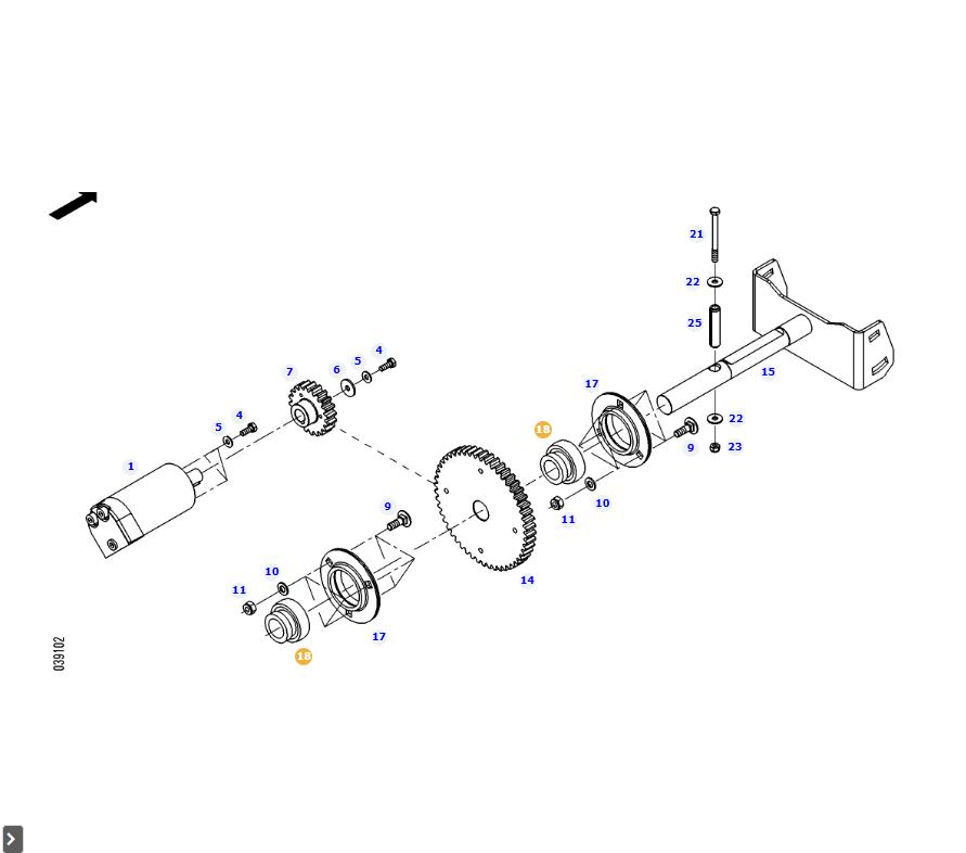AGCO | Flange Bearing | AG-X643781000000