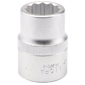 Draper Elora Bi-Hexagon Socket, 3/4" Sq. Dr., 22mm - 770-S 22 - Farming Parts