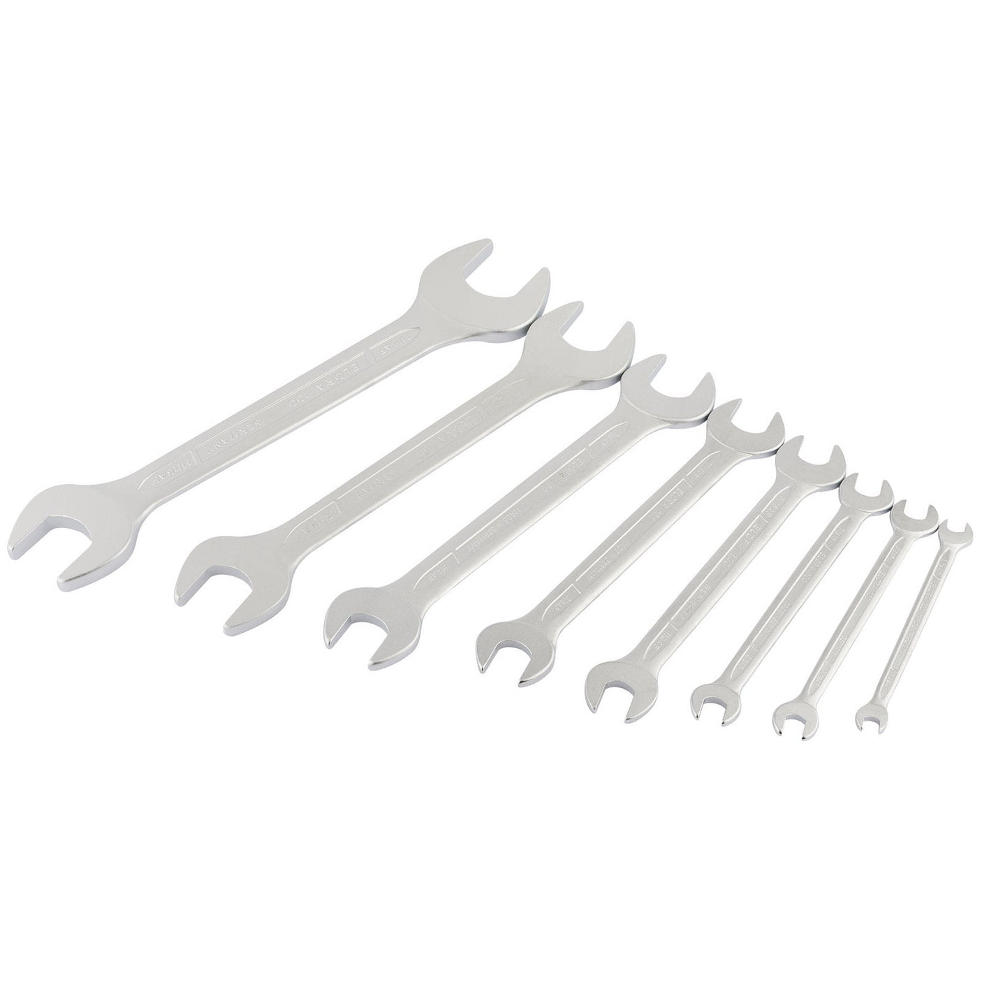 Draper Long Imperial Open End Spanner Set (8 Piece) - 100S 8AF - Farming Parts