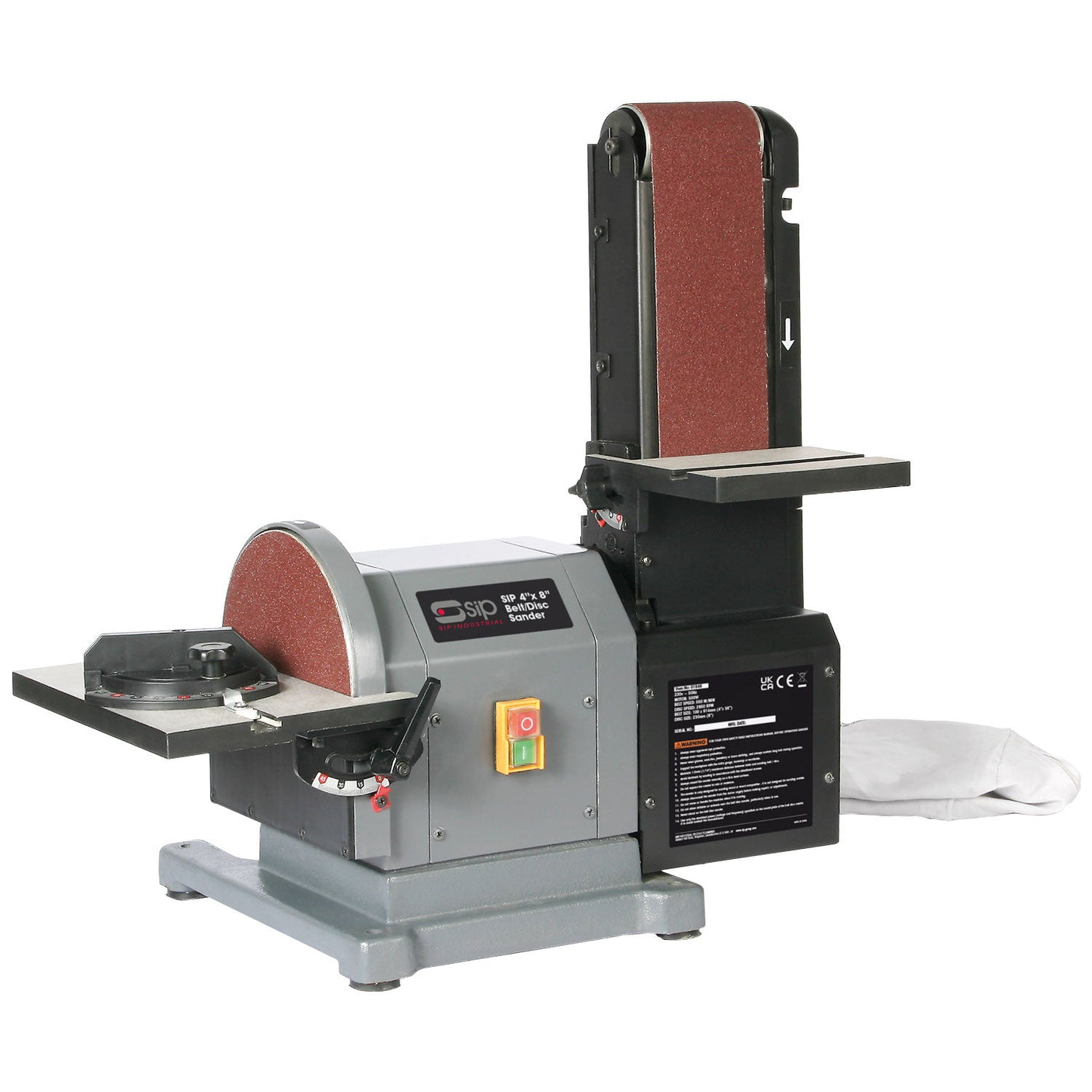 SIP - 4" x 8" Belt Disc Sander - SIP-01946 - Farming Parts