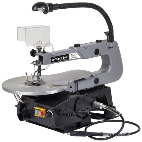 SIP 16" Flexi-Drive Scroll Saw with 64pc Kit & Tilting Table - 01947