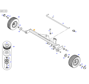 AGCO Axle OEM High-Strength Wheel Component for Durability | AG-FEL165612