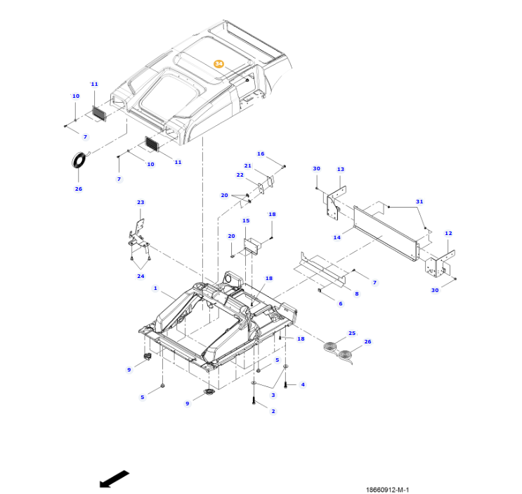 AGCO | Cable Bushing | AG-X665204500000