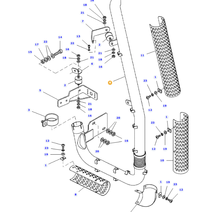 AGCO | Exhaust Pipe | AG-Va414407