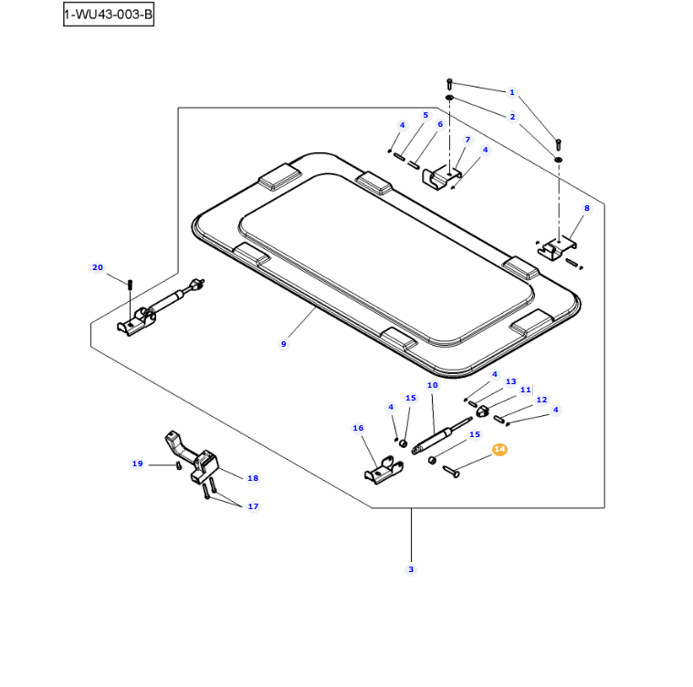 AGCO Pivot OEM for Massey Ferguson Tractors | AG-4357823M1