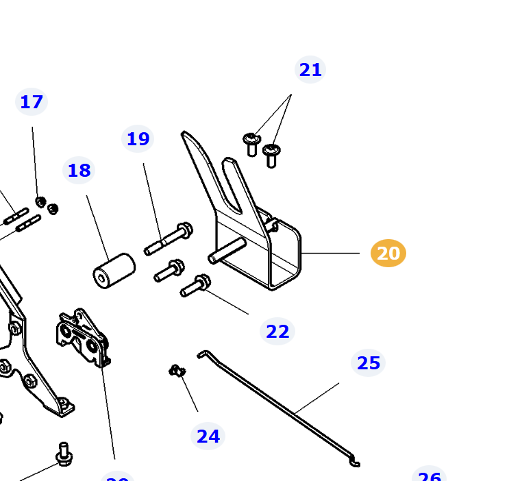 AGCO | Bonnet Latch Stop | AG-Acw152129B