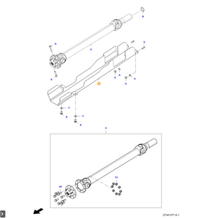 AGCO Cardan Protection OEM Durable Safety Guard for Tractors | AG-ACW352549B