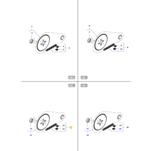 AGCO | Chain Cutting Table Transmission With Z=54 Sprocket | AG-7105919M91