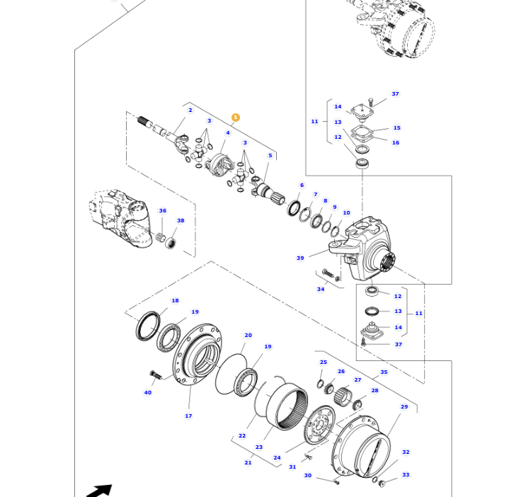 AGCO | Double U-Joint | AG-Acp0220500
