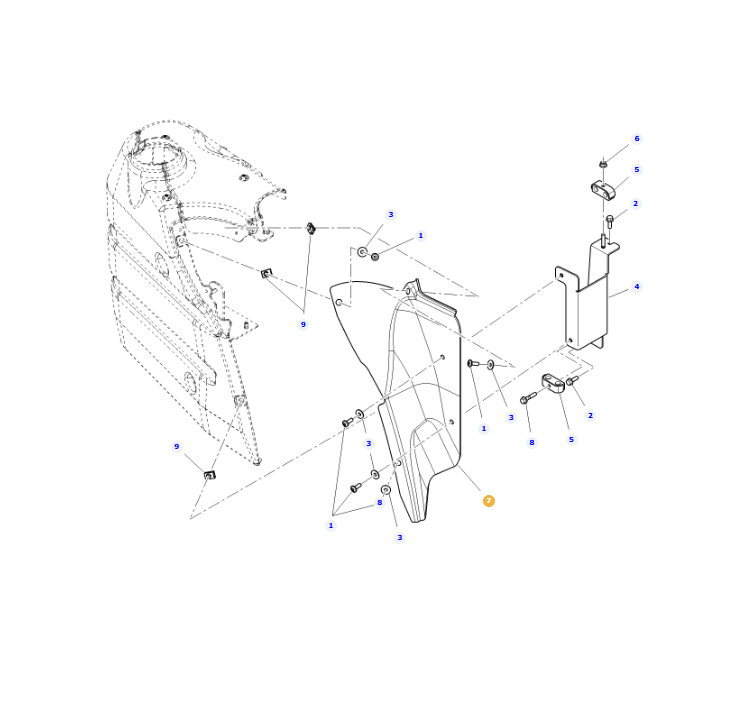 AGCO | Exhaust Shield | AG-Acx233033A