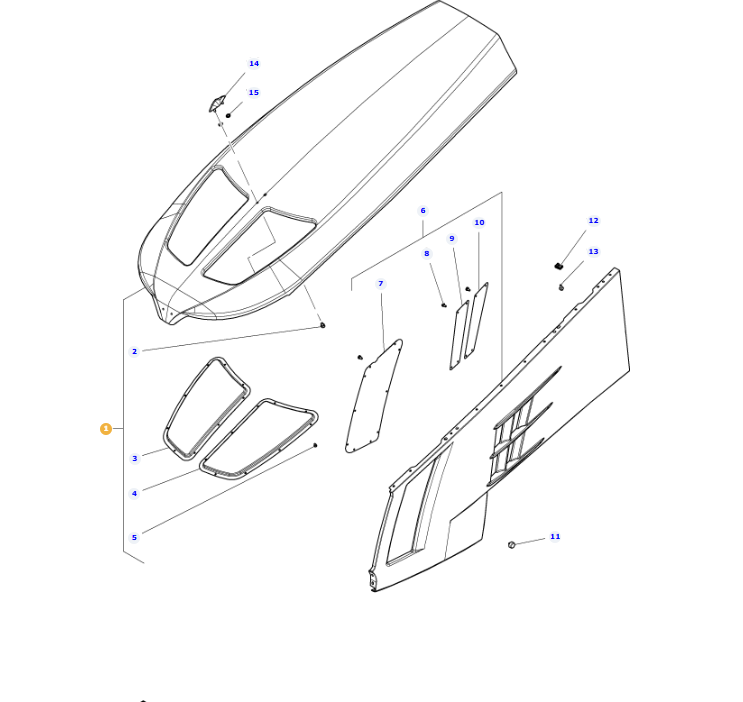 AGCO | Engine Bonnet | AG-Acw023520B