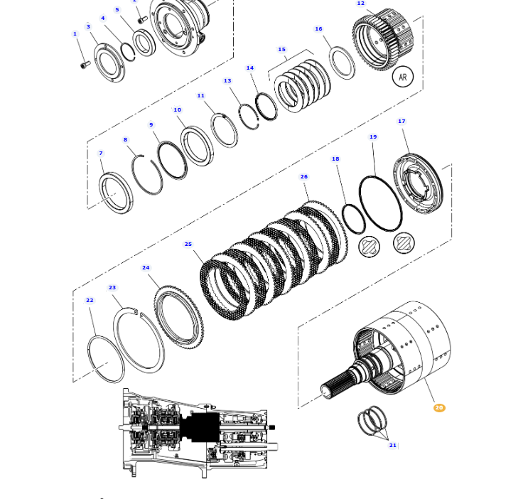 AGCO | Clutch Shaft | AG-3797016M95