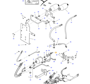 AGCO Pipe OEM Component for Massey Ferguson Equipment | AG-ACW6204010