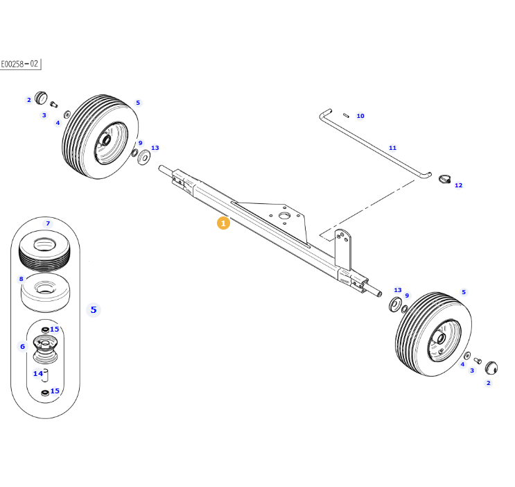 AGCO Axle OEM Wheel Drive Shaft for Agricultural Equipment | AG-FEL163594