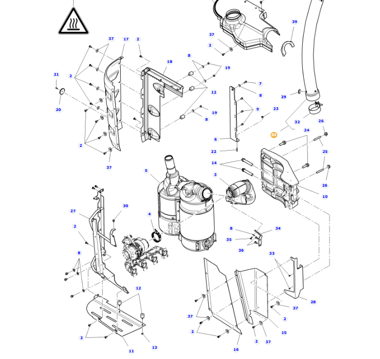 AGCO | Exhaust Pipe | AG-Acw238335A